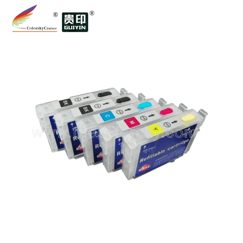 (RCE1291N) refill ink cartridge for Epson T1291 T1291 T1294 T129 T 129 Stylus Office BX320FW bk