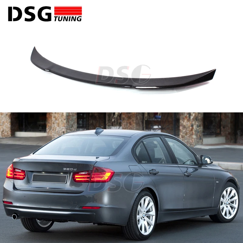 F30 F80 M3 New CS style Spoiler for BMW 3 Series Boot Lip Carbon Fiber Trunk Wing Tails 2012 + 320i 328i 335i | Автомобили и