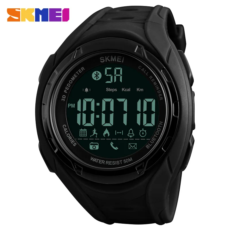 

Bluetooth Smartwatch For Apple IOS Android Digital Smart Watch Men 50M Waterproof Pedometer Sport Watches reloj hombre SKMEI