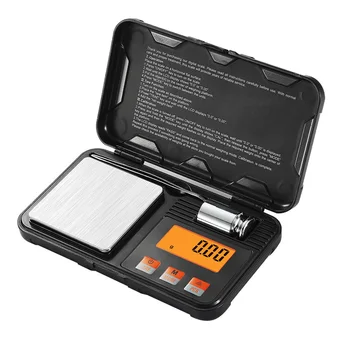 

Mini Digital Scale 200g/0.01g High Accuracy Backlight Electric Pocket For Jewelry Gram Weight LCD Backlit Display 6 Units