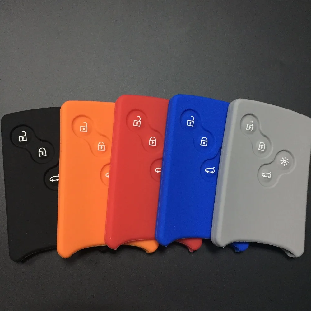 

GPFORTYSIX Silicone car key cover case wallet holder shell for Renault Clio Scenic Megane Duster Sandero Captur Twingo koleos