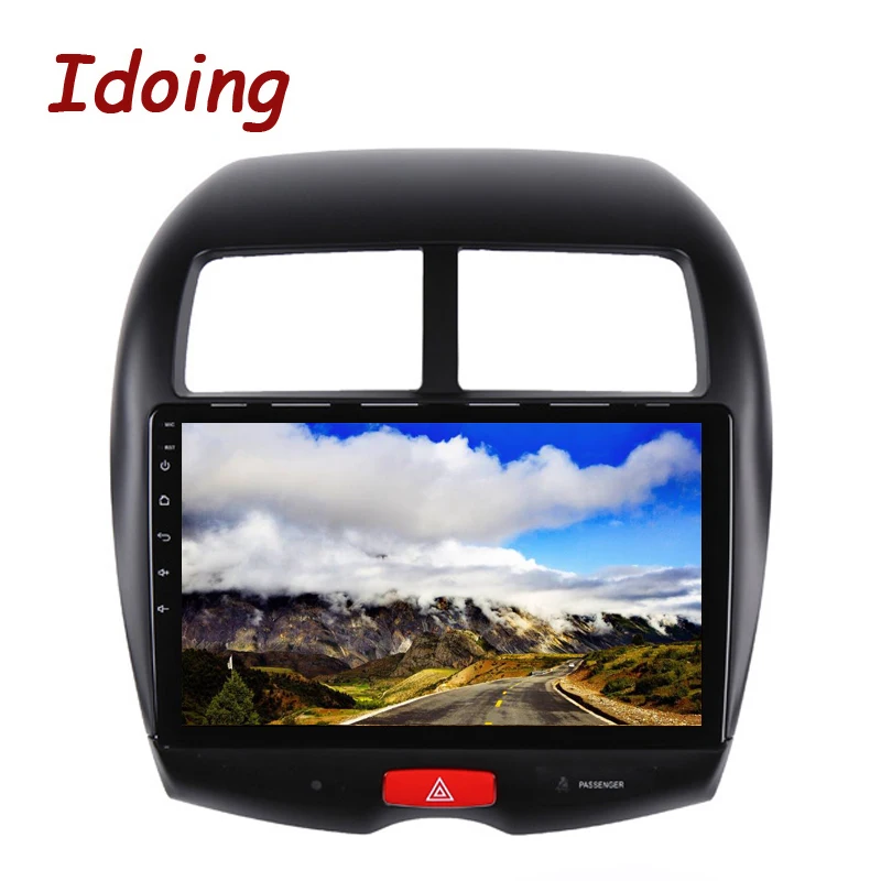 Discount Idoing 10.2"4G+64G Octa Core Car Android 8.1 Radio Multimedia Player Fit Mitsubishi ASX 2010-2018 2.5D IPS GPS Navigation DSP 4
