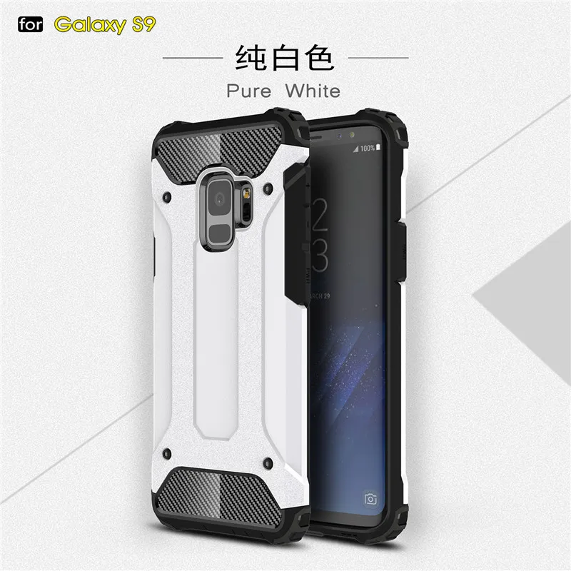 MLLSE Strong Hybrid Tough Shockproof Armor Phone Case For SAMSUNG Galaxy S9 S9 Plus Hard Rugged Impact Phone Protective Cover (9)