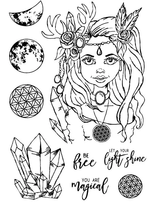 

girl Transparent Clear Silicone Stamp/Seal for DIY scrapbooking/photo album Decorative clear stamp sheets A1769