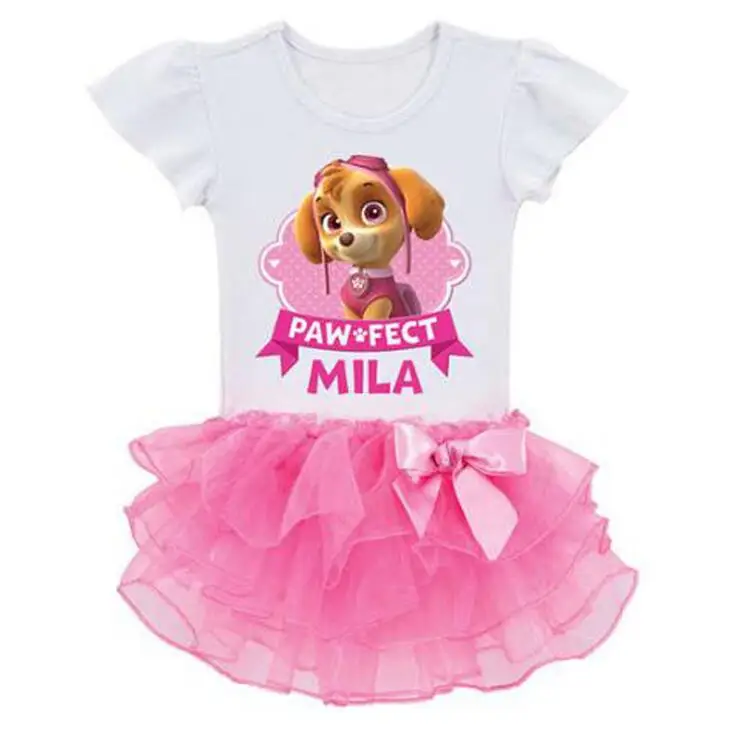 Fashion Girls Layered font b Dress b font Girl font b Dresses b font Cartoon Cute