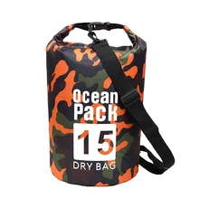 Открытый Дайвинг водонепроницаемый мешок сжатия хранения мешок для сушки мужчин и женщин Открытый Кемпинг мешок для сушки 15л камуфляж рюкзак