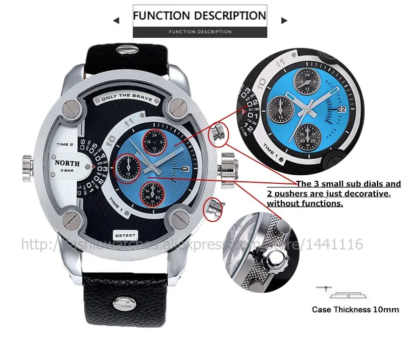 Часы класса люкс от года North Watches, спортивные мужские часы с кожаным ремешком, водонепроницаемые на глубине 30м, мужские и женские кварцевые часы Relogios Masculino