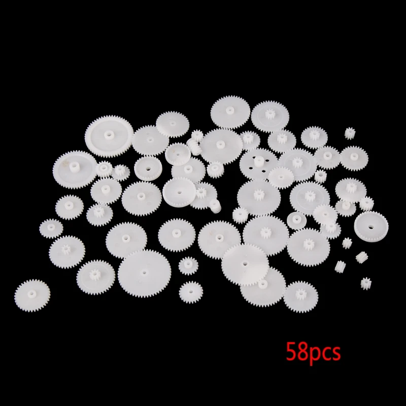 58 Styles Plastic Gears All Module 0.5 Robot Parts for DIY Arduino