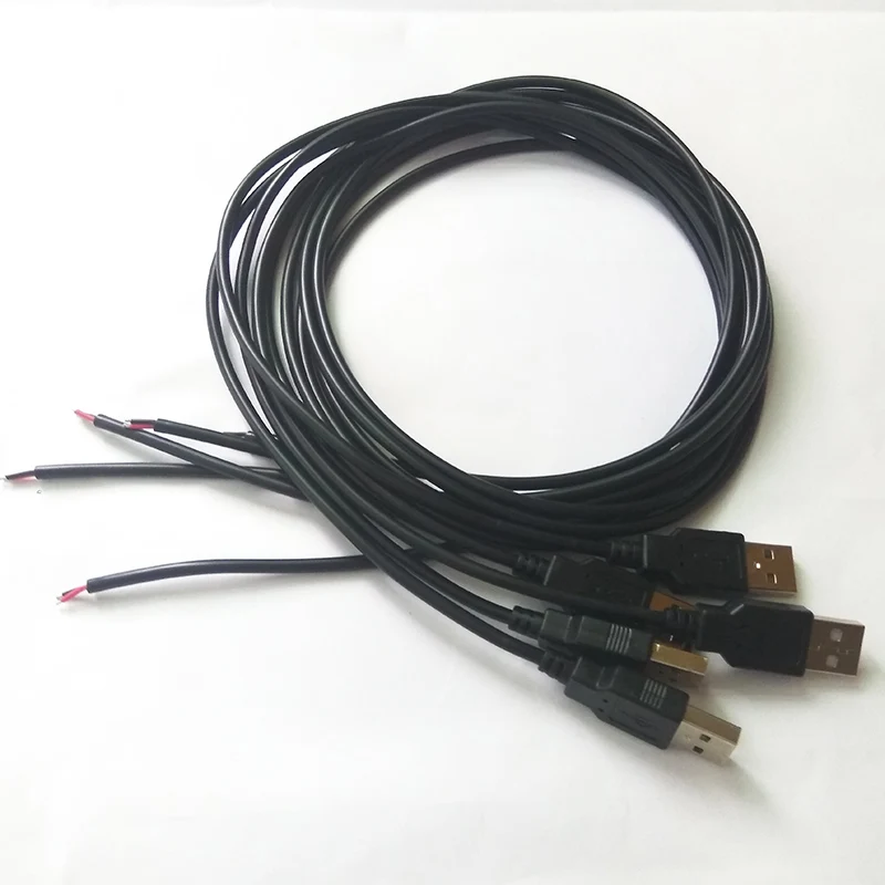 10 шт. 22AWG 30 см 50 см 1 м 1,5 м 2Pin провод USB разъем DIY кабель с типом A для 5050 3528 гибкая светодиодная лента ночник