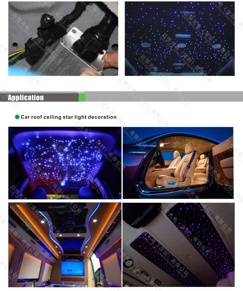 Us 99 56 Hot Sale Car Use Colorful Optic Fiber Star Glow Led Luminous Light Kits For Van Roof Decoration In Optic Fiber Lights From Lights