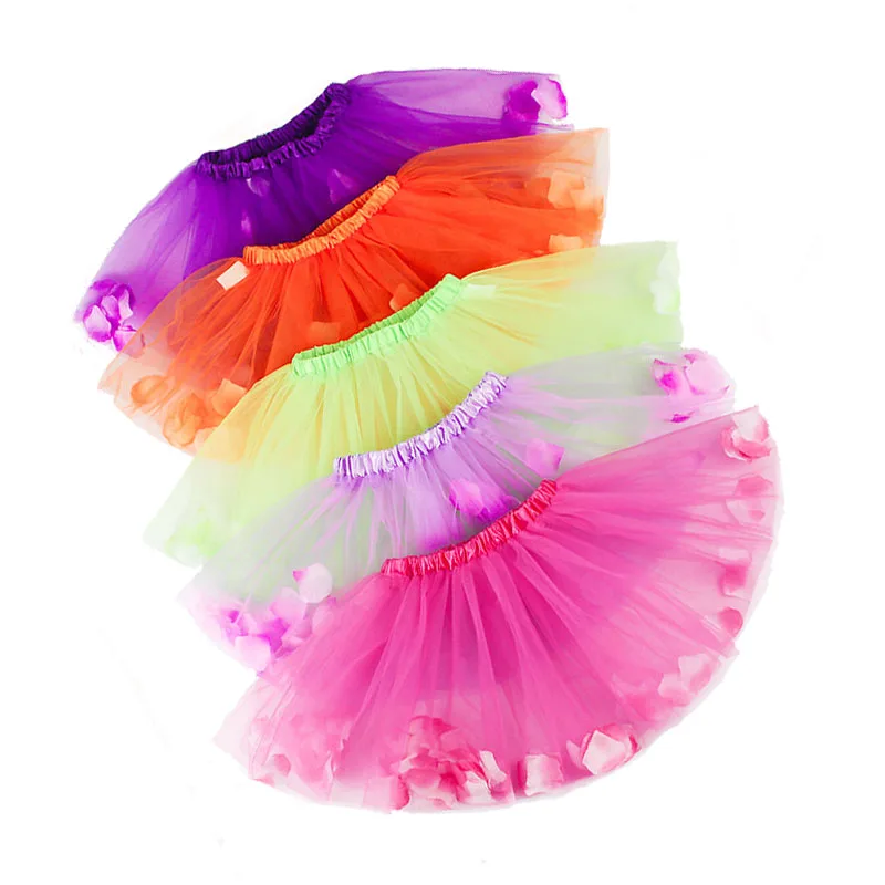 От 3 до 8 лет юбка-пачка для маленьких девочек летние детские фатиновые юбки бальное платье Пышные юбки-американки с цветочным рисунком для танцев для девочек, детская одежда принцессы