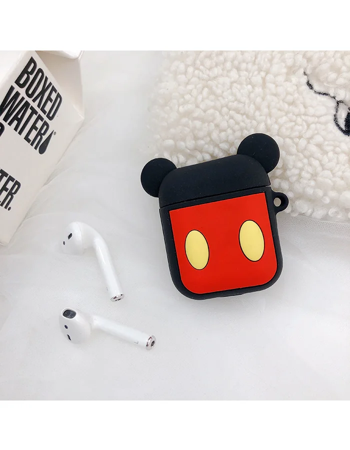 Мультяшный беспроводной Bluetooth чехол для наушников для Apple AirPods силиконовый зарядный чехол для наушников Защитный чехол для AirPods