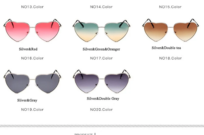 RBROVO новые Винтажные Солнцезащитные очки в форме сердца женские брендовые дизайнерские градиент цвета конфеты Солнцезащитные очки уличные очки Oculos De Sol
