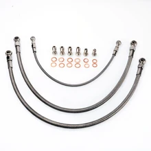 Kinugawa Turbo Oil and Water Line Kit 6AN for Garrett Ball Bearing GT28R on SR20DET S14 S15 Top Mount