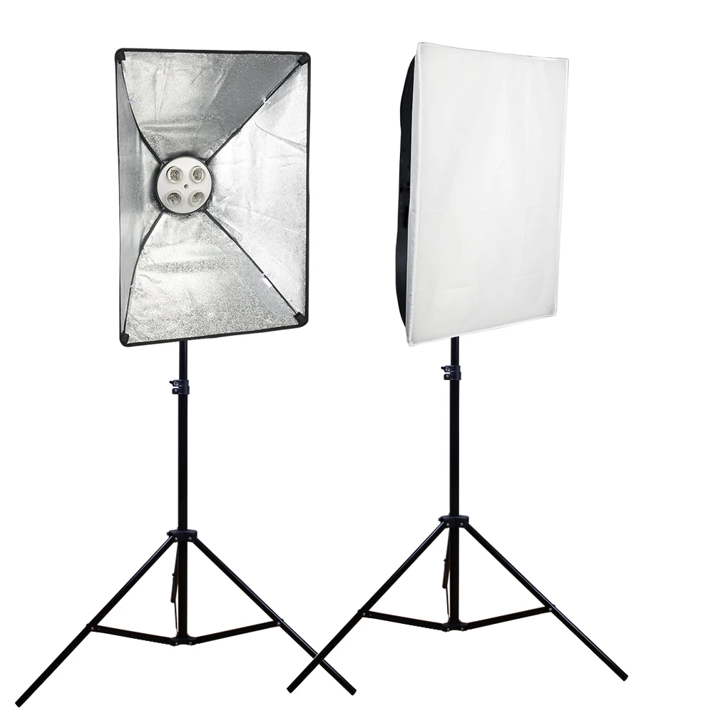 Prix pour SUPON 2 PCS E27 4 Socket Stand Photo Lampe Ampoule Titulaire Support + 50 cm * 70 cm Softbox + 2 m Lumière stand Kit Prix pour SUPON 2 PCS E27 4 Socket Stand Photo Lampe Ampoule Titulaire Support + 50 cm * 70 cm Softbox + 2 m Lumière stand Kit