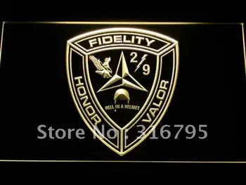 

f124 2nd Battalion 9th Marine Regiment USMC LED Neon Sign