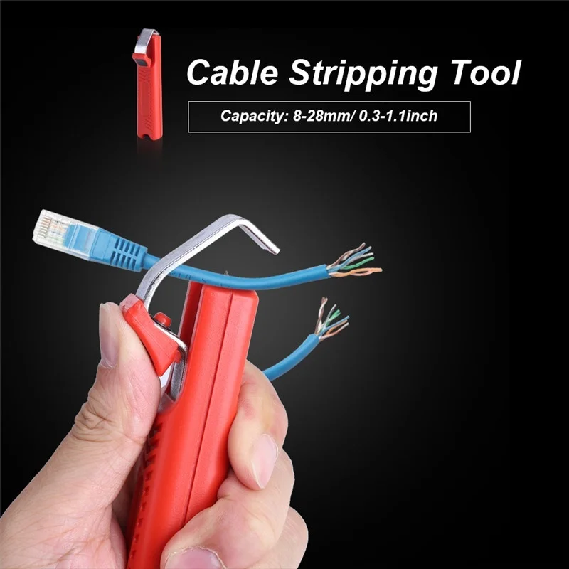 

Portable Wire Cable Stripper Mini Knives Wire Stripper Stripping Cutter Pliers Crimping Tool --M25