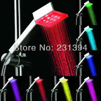 

CY8008-A4 Automatic 7 Colors Flashing LED Hand Showers Multi-Color Water Powered Bathroom LED Hand Shower Heads
