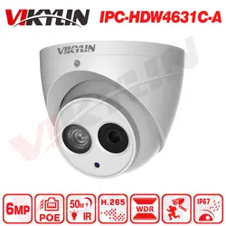 VIKYLIN IPC-HDW4631C-A 6MP HD ip-камера POE, купольная сетевая ip-камера Встроенный микрофон камера видеонаблюдения