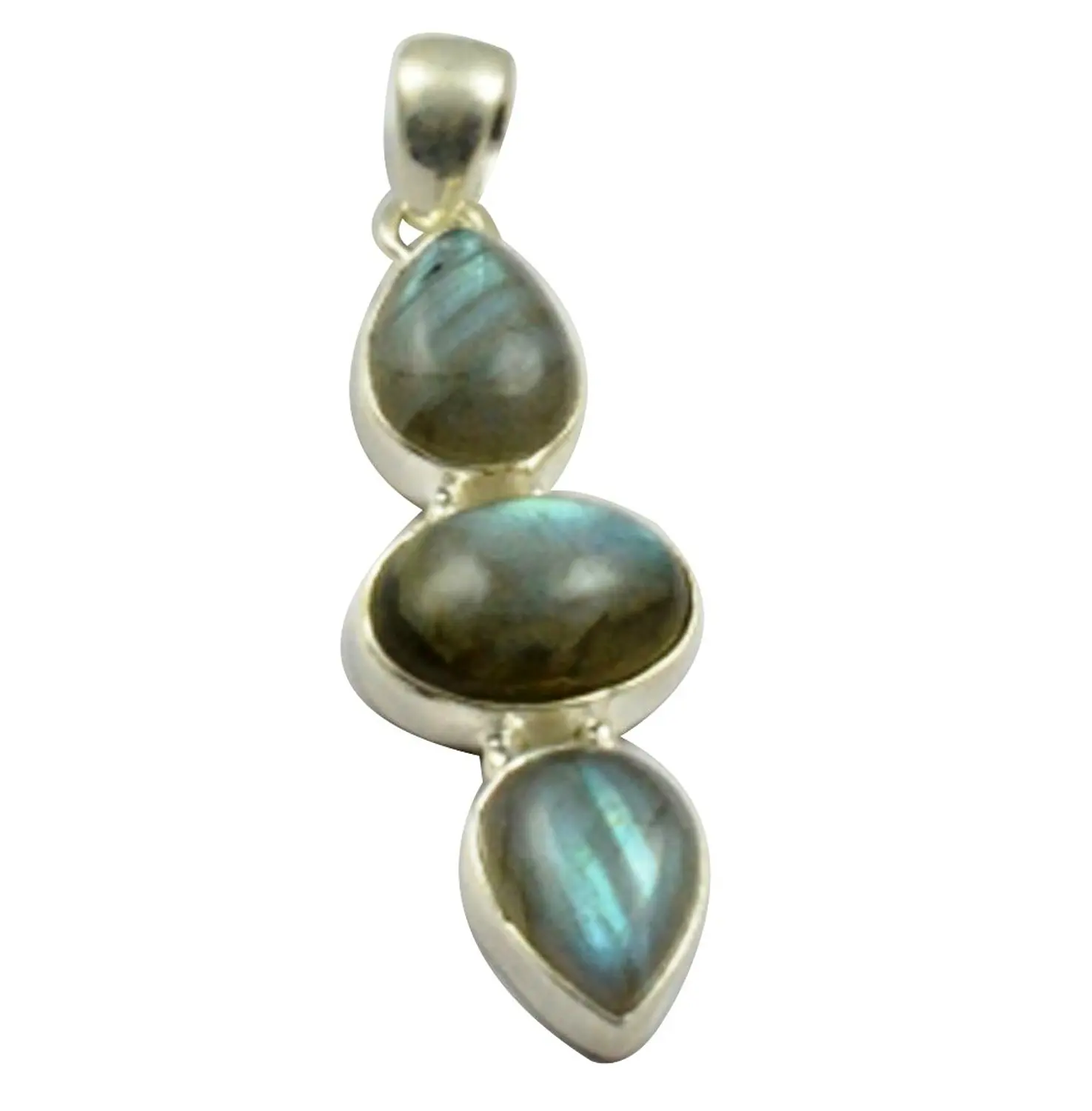 

Lovegem Nature Labradorite Pendant 925 Sterling Silver , 53.7 mm, MHBAP4634