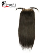 4*4 синтетическое закрытие шнурка прямые бразильские волосы remy бесплатно/средняя часть предварительно усеченная закрытие необработанные человеческие волосы красивые королевские волосы