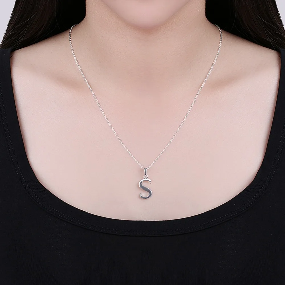 spesifikasi Huruf Collares untuk Wanita 925 Perak Padat Warna Liontin Kalung A B C D E F G H I J K L M N O P Q R S T U V W X Y Z spesifikasi Huruf Collares untuk Wanita 925 Perak Padat Warna Liontin Kalung A B C D E F G H I J K L M N O P Q R S T U V W X Y Z