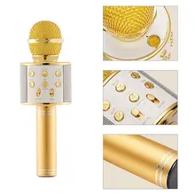 Детский беспроводной Bluetooth микрофон ручной портативный KTV пение караоке устройство плеер