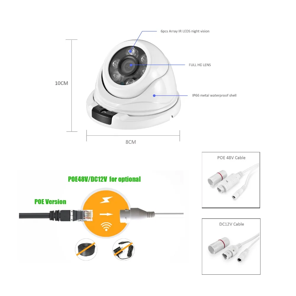 AZISHN аудио H.265 3MP широкоугольный ip-камера микрофон onvif IP66 P2P XMEye сетевой купол безопасности DC камера видеонаблюдения 12 В/48 в PoE