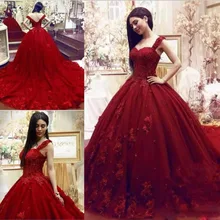 Красное длинное платье для выпускного вечера с милой аппликацией, бальное платье с бисером, вечернее платье со шлейфом, вечерние платья для невесты