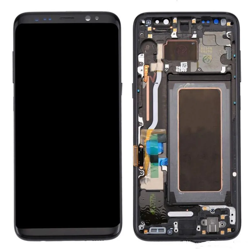 

Amoled For Samsung Galaxy S8 plus G955 G955F G955u LCD Display Screen Touch Glass Digitizer Frame Assembly For S8plus