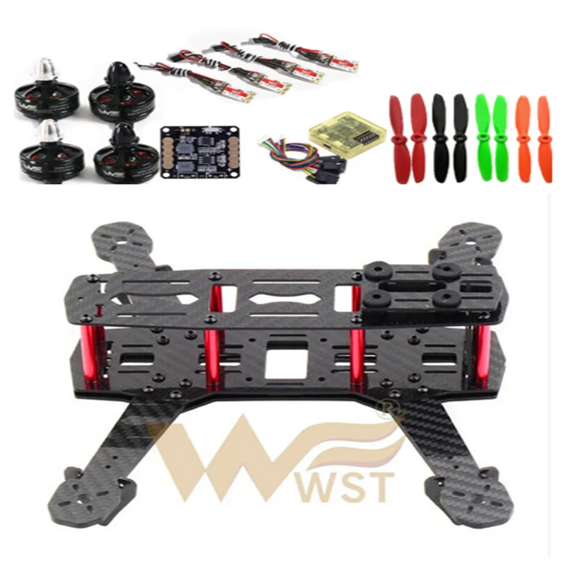 

FPV QAV250 ZMR250 quadcopter frame kit run with 4S lipo the frame CC3D Wdiy 2204 2300KV motors WST BL 12A ESC DIY
