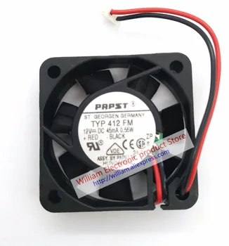 

Original PAPST TYP 412 FM DC12V 45mA 0.55W 40x40x10MM 2Lines Computer cooling fan