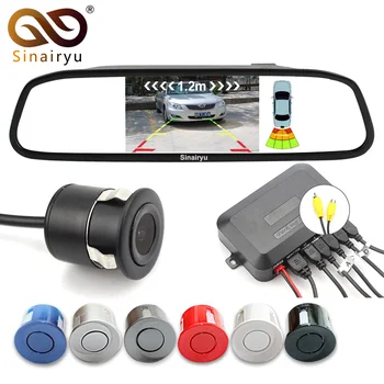 Sinairyu 3in1 Car Video Parking Sensor Assistance, The 4.3 Inch Mirror Monitor Connect to Rear View Camera and Parking Sensor Sinairyu 3in1 Car Video Parking Sensor Assistance, The 4.3 Inch Mirror Monitor Connect to Rear View Camera and Parking Sensor