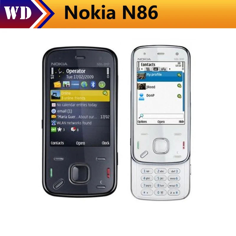 original nokia n86 mobile phone white unlocked n86 cell phone 3g