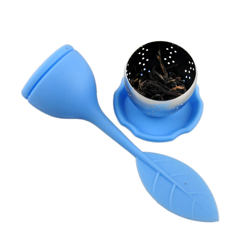 5 цветов Чайный горшок Сладкая сеточка для заваривания листового чая лучший силиконовый и лист нержавеющей стали фильтр для чая
