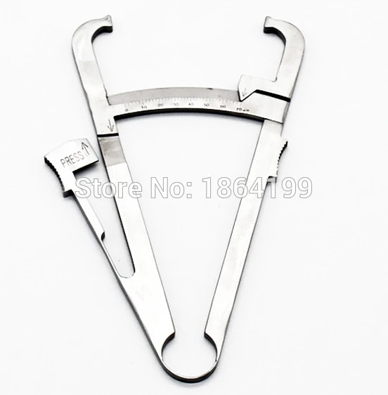 Stainless steel 0 70mm Skinfold Caliper Body Fat Caliper TOOLSin Tool