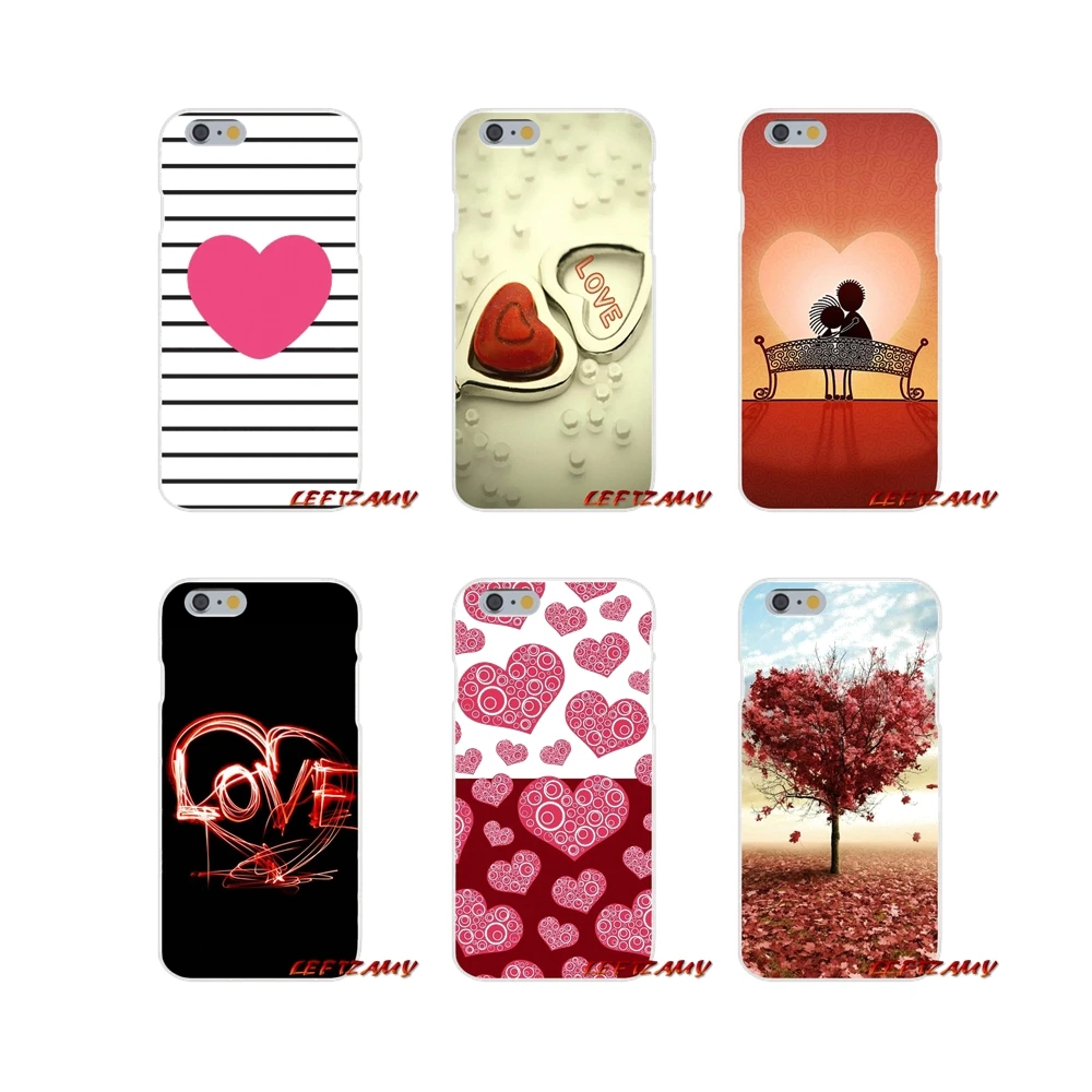 For Sony Xperia Z Z1 Z2 Z3 Z4 Z5 compact M2 M4 M5 E3 T3 XA Aqua Accessories Phone Shell Covers Love Shape Full of | Мобильные
