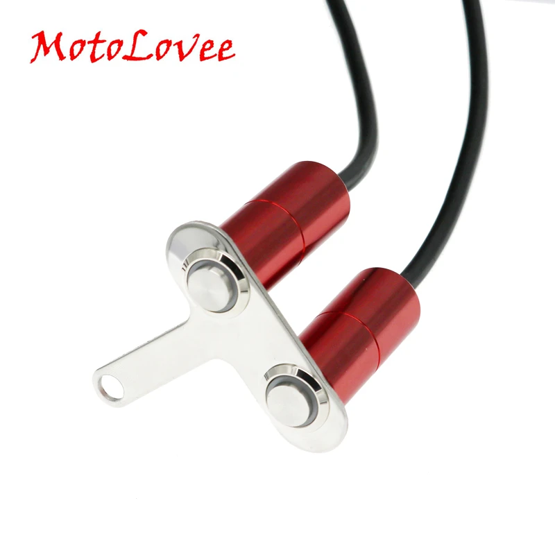 

MotoLovee Motorcycle 12V LED Switch Aluminum Alloy Headlight Fog Light Horn Start Kill Handlebar Adjustable Mount Switches