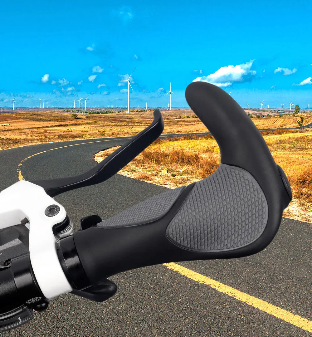 

Bike Bicycle Handlebar Cover Grips Smooth Soft Rubber handle bar end Mountain Bike Handlebar Cover Rubber Horn Bicycle Grips