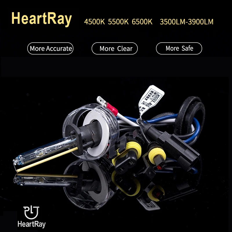 Heartray Высокая точность высокая яркость HID ксеноновая лампа H1 H7 H11 9005 9006 D2H 9012