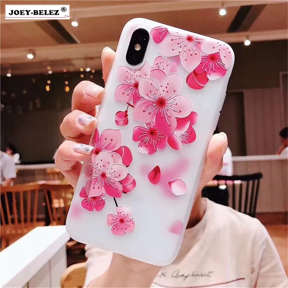 

3D Relief Flower TPU Soft Silicon Case For Galaxy Note 9 G530 J2 J5 J7 Pro Prime Phone Case for Samsung J4 J6 EU 2018 S9 S8 Plus