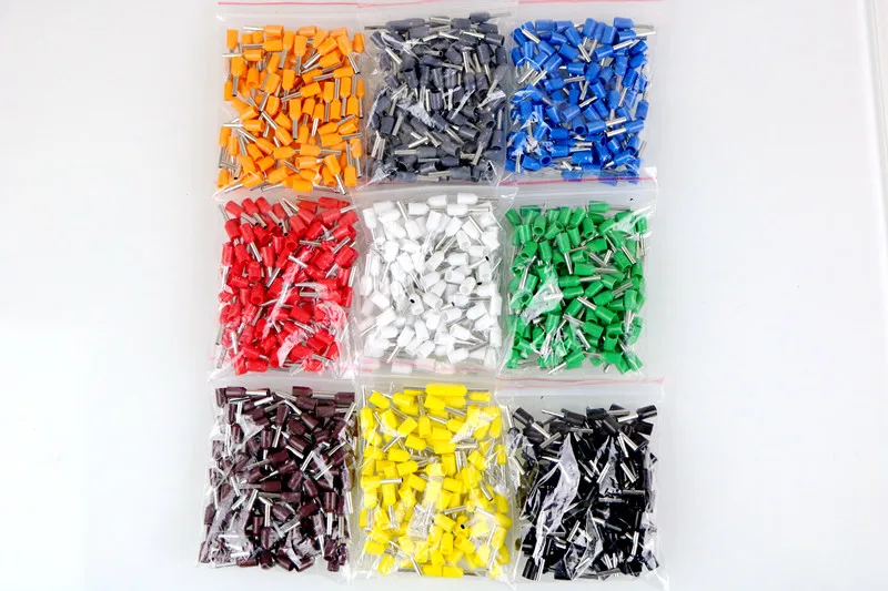

E6012 100pcs 10 AWG 6mm2 Insulated Cord End Terminal Wire Ferrules