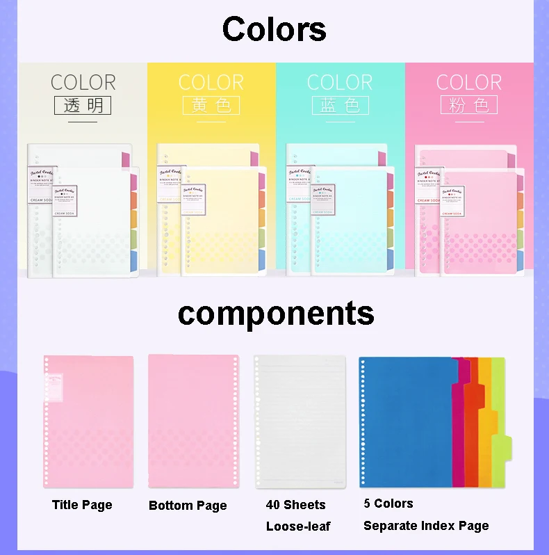 Wholesale Notepads KOKUYO Notebook Ring Binder Note Loose Leaf Memo Pad