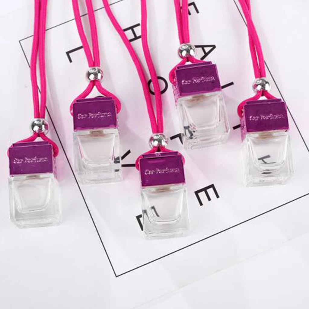 25 Pieces Car Air Freshener Perfume Bottle Smell Odor Hanging Bottle Pendant Aroma Diffuser Air Freshener Car Accessories