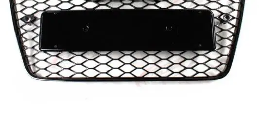 Автомобильный Стайлинг 2012~ A5 RS5 Sline черная эмблема передний бампер сетка решетка решетки для Audi A5 S5 RS5 S Line - Цвет: black 4ring logo