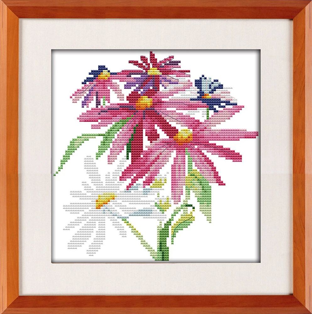Daisy 4 cross stitch kit aida 14ct 11ct count printed canvas stitches embroidery DIY handmade