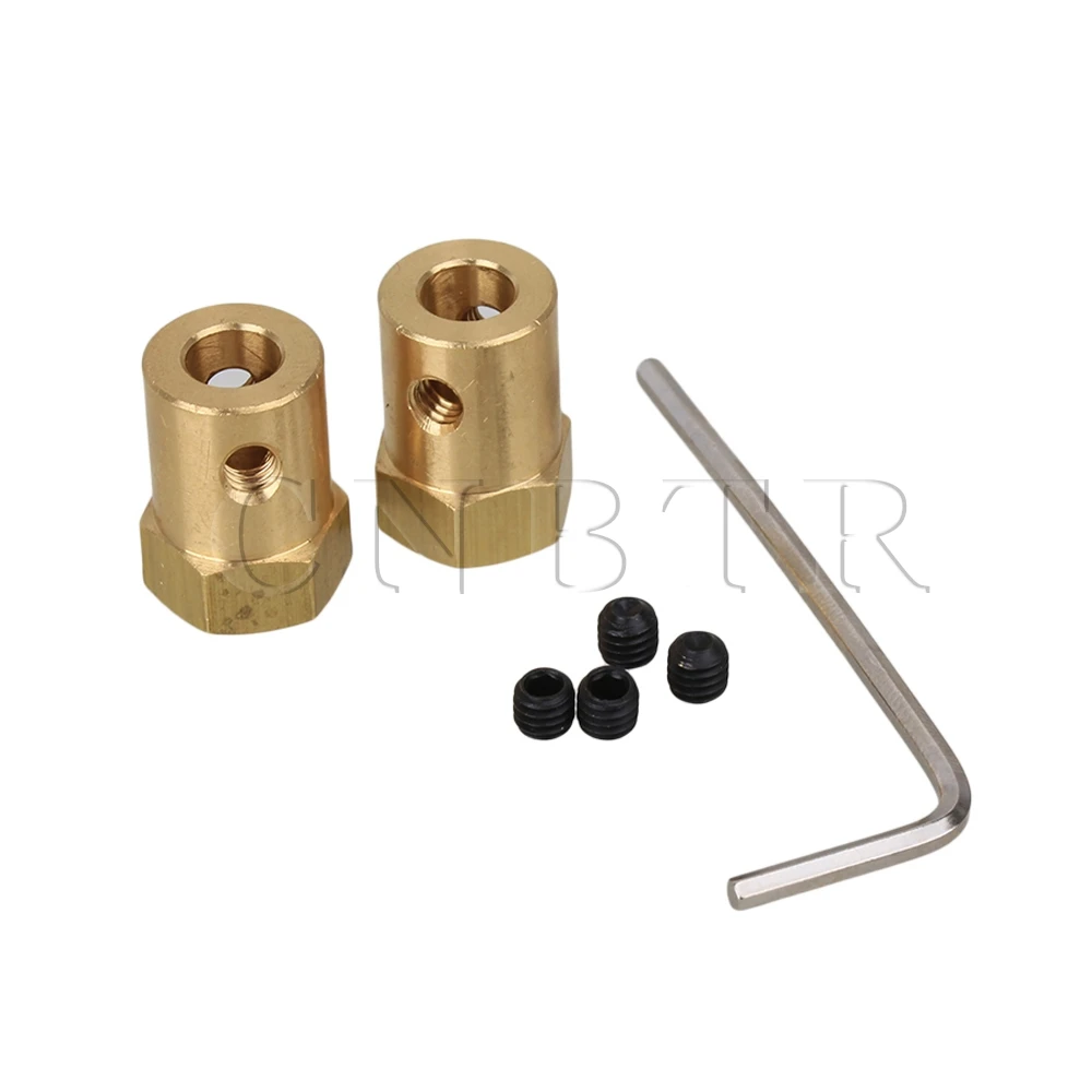 CNBTR 6mm Brass Shaft Motor Flexible Coupling Coupler For DC Motor