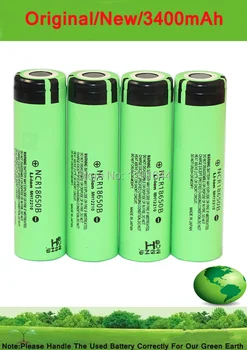 

10PCS/Lot Original 3.6V 18650 NCR18650B 3400mah Li-ion Rechargeable Battery For Panasonic