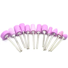 

12 pcs Polisher Grinders Ceramic Nail Art Drill Bit Set Electric Manicure Drill Machine Accessory Nail Files Pedicure Tools A216