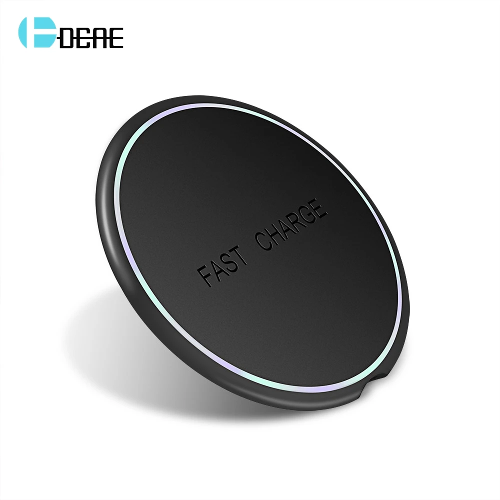 

FDGAO Qi Wireless Charger Fast Charging for Apple iPhone 8 X XS Max XR Airpods 10W Quick Charge 3.0 Pad For Samsung S10 S9 S8 S7